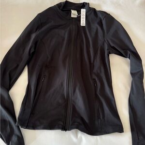 PINK Victoria's Secret Black Streamlined Zip-Up Jacket